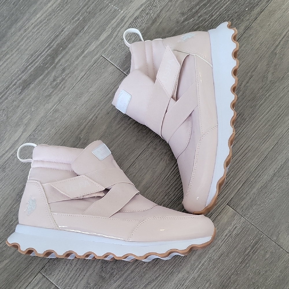 Pink High-Top Sneakers - Picture 3 of 6